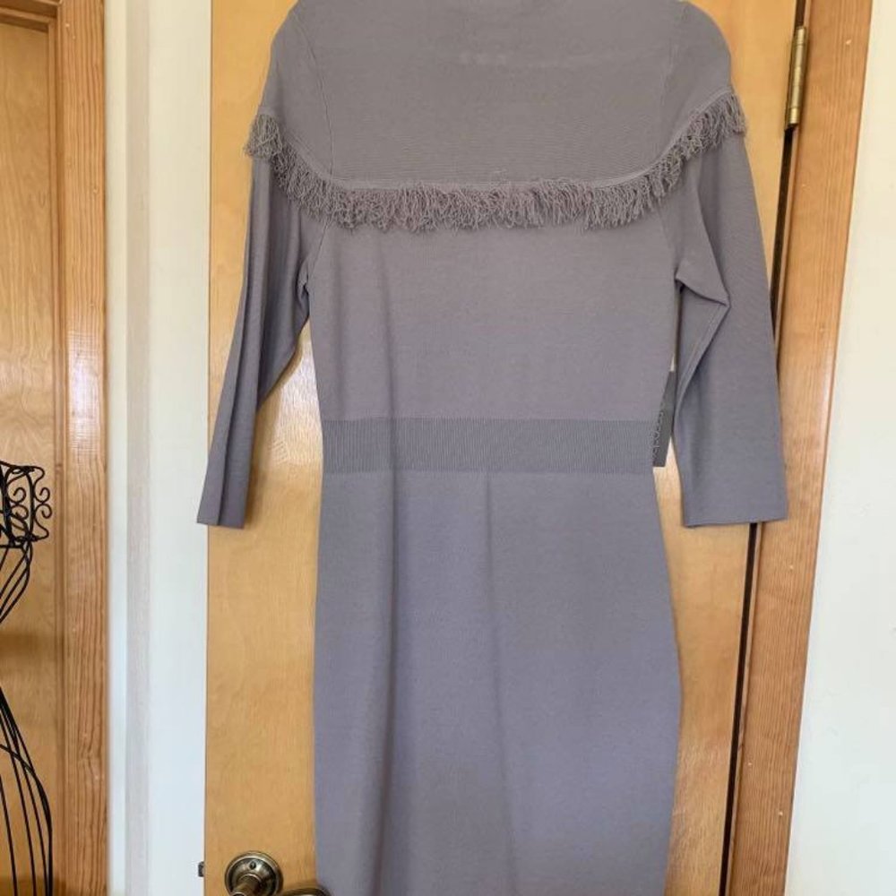 Grey knit dress